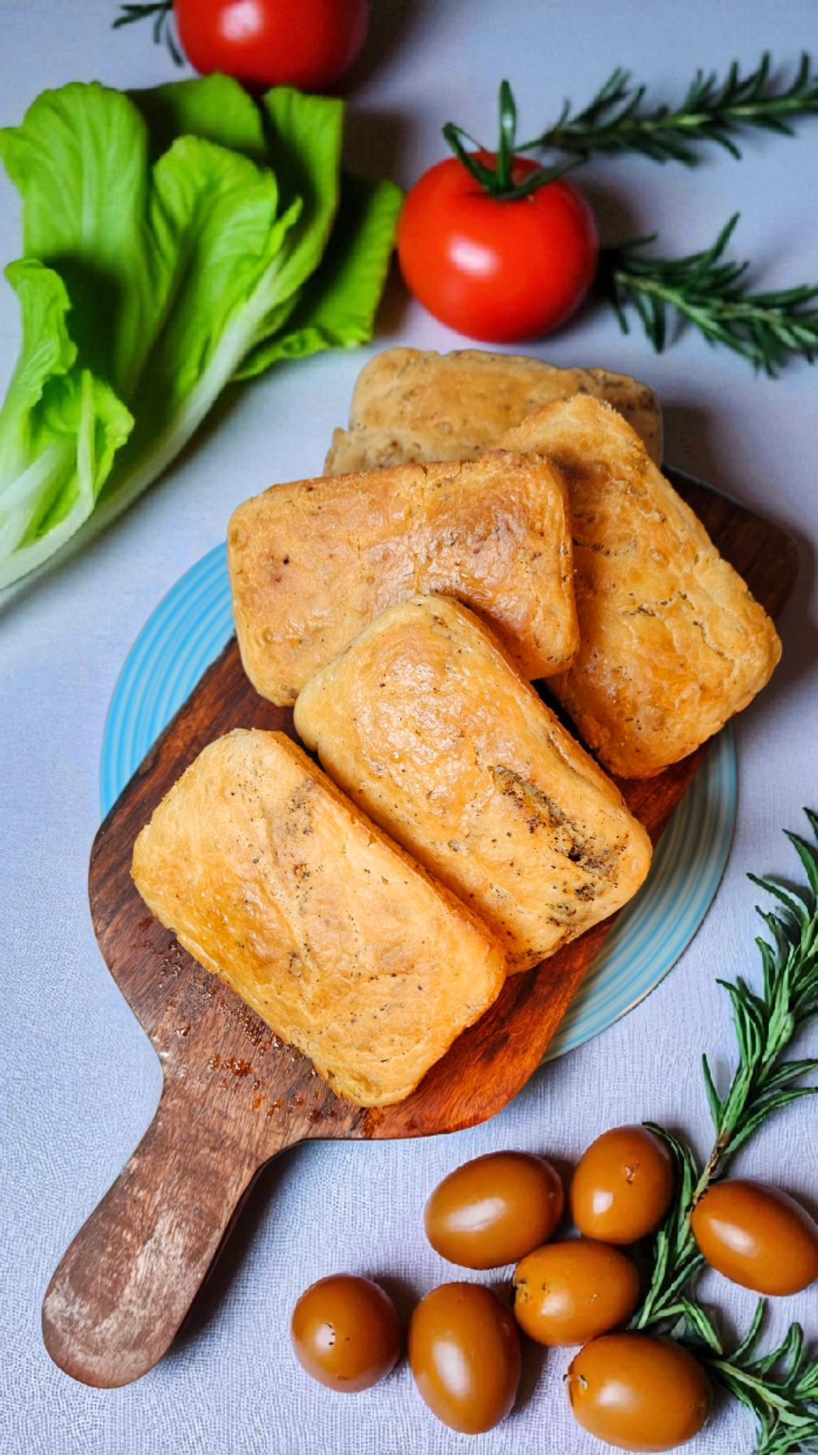 Focaccia Sandwich Loaves