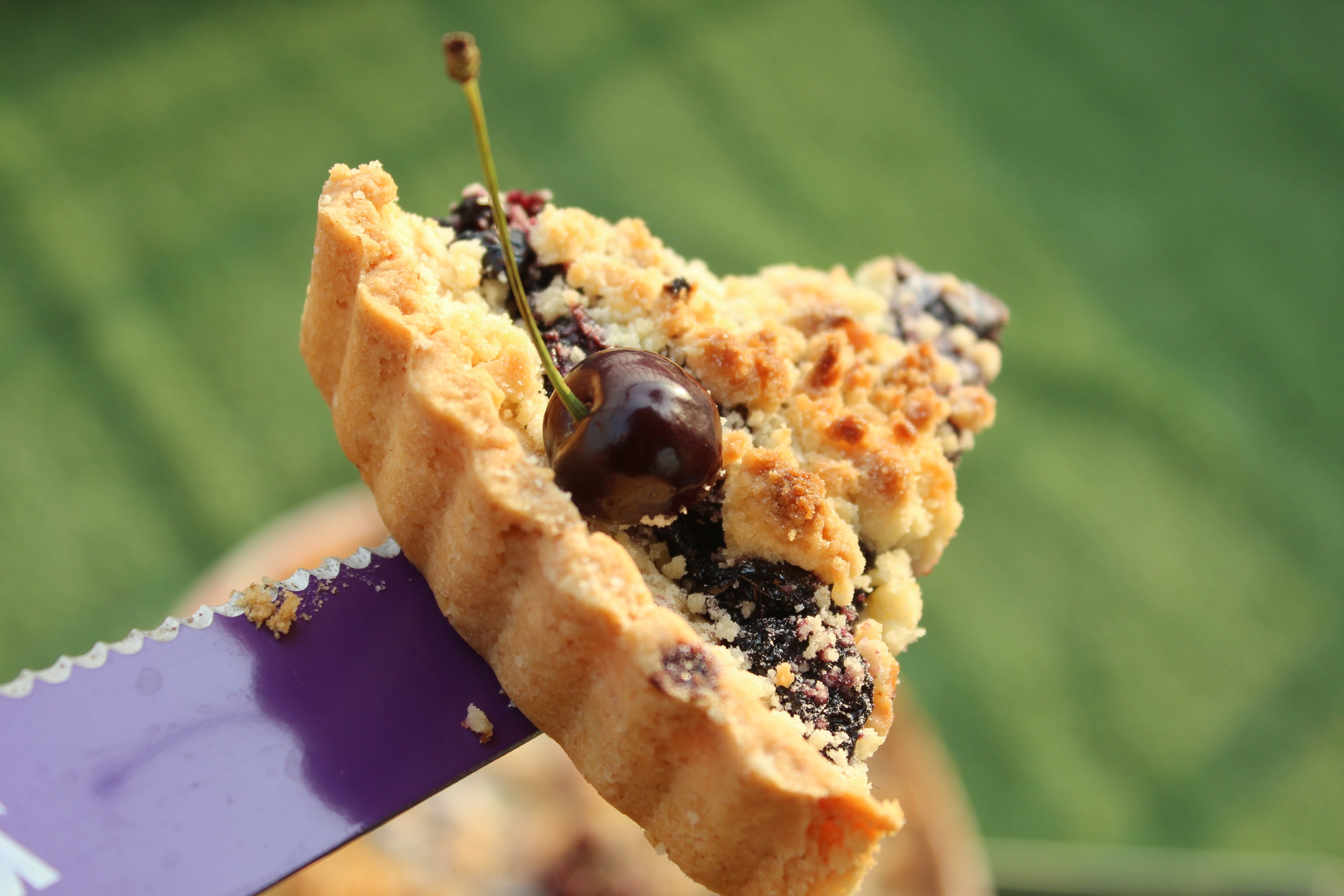 Cherry Crumble Tart