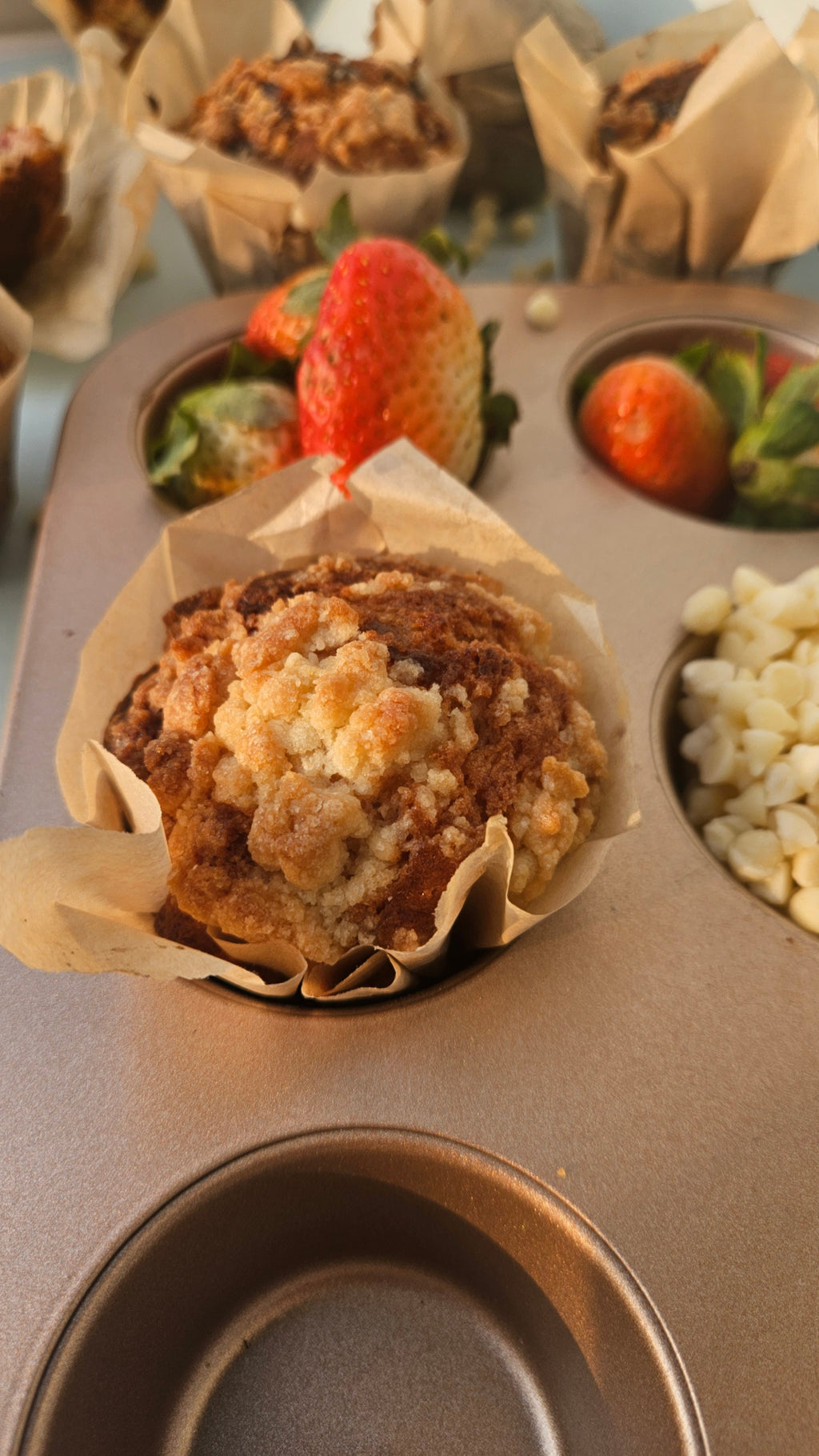 Berry White Chocolate Muffins